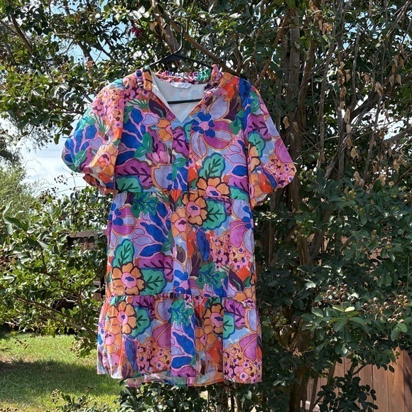 THML Dresses & Skirts - THML Multicolor Abstract Dress